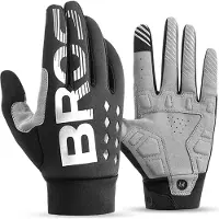 RockBros cycling gloves, insulated, long, size: M - black and gray