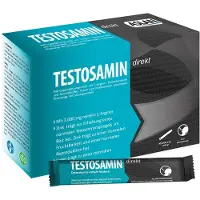 Aslan Testosamin direkt – 3.000 mg L-Arginin mit Zink für normalen Testosteronspiegel 3x30 St Pulver