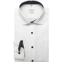 Seidensticker Businesshemd "Schwarze Rose", Herren, Gr. L (41), normale Ärmellängen, weiß, 100% Baumwolle, unifarben, tailored fit, 2-Knopf-Manschette, Hemden Businesshemd, Shaped 1/1 Kentkragen Uni