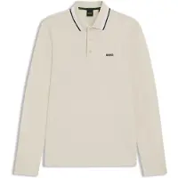 BOSS Plisy 10266738 Green Langarm-polo