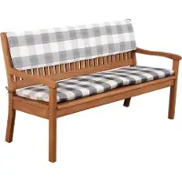 Doppler Bankauflage Sitz 2-er 100 % Polyester grau