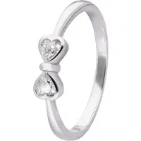 Trendor 28526 Damenring 925 Silber Rhodiniert Zirkoniaring