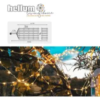 Hellum LED Lichterkette Fontäne Tauperlen, 700 LEDs warmweiß, Timer, für Außen 577839