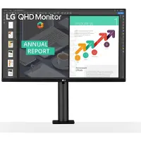LG 27QN880-B 27-Zoll 16:9 FreeSync IPS-Monitor mit Ergo-Ständer