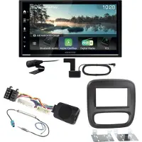 Kenwood DMX7722DABS Android Auto CarPlay Bluetooth Einbauset für Opel Vivaro B