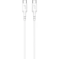 Gear Ladekabel USB-C auf USB-C 2.0 3 m weißes rundes Kabel