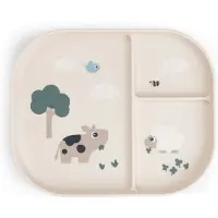 Done by Deer - Foodie Menüteller - Tiny farm Sand - 22 x 18 x H 2 cm