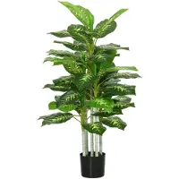 HOMCOM Künstliche Dieffenbachie Groß 120 cm