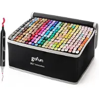 Gofun Twinmarkers 262 Stück - Erwachsene & Kinder - Marker - Alkoholmarker - Double Point
