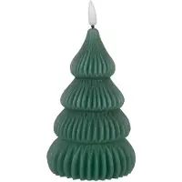 Clayre & Eef LED-Kerze in Grün - (H)17 cm - onesize
