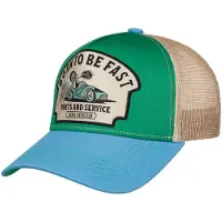 King Kerosin Trucker Cap Born to be fast in grün | Gr.: onesize