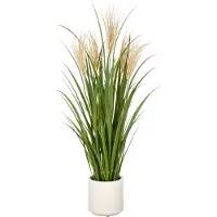 Creativ Green Kunstgras "Grasbusch Schilfrohr" im eleganten Topf