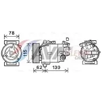 Ava Cooling Kompressor, Klimaanlage DNAK386
