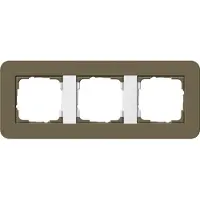 Gira Abdeckrahmen 3f E3 Umbra/Reinweiss 0213416