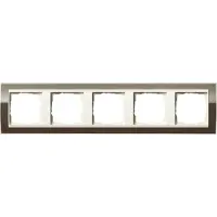 Gira Abdeckrahmen 5-fach klar braun 0215761