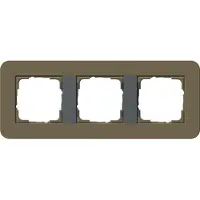 Gira Abdeckrahmen 3f E3 Umbra/Anthrazit 0213426