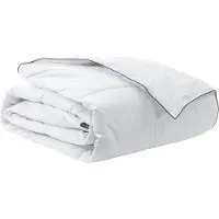 vidaXL Winterbettdecke 200 x 240 cm Winter Feder Weiß Atmungsaktiv