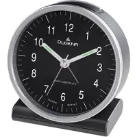 Dugena 4460944 Funk-Wecker Silber / Schwarz