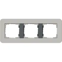 Gira 0213422 Abdeckrahmen 3f E3 Grau/Anthrazit
