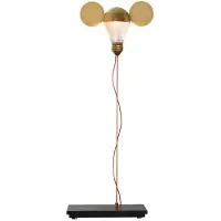 Ingo Maurer I Ricchi Poveri Toto Tischleuchte Brass - , dimmbar, Gold / Messing, für Wohnzimmer, Metall