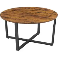 Modernhome LCT88X Beistelltisch im Landhausstil, 88 x 47 cm, braun