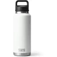 Yeti Rambler Bottle 46oz Chug Cap, White, Thermosflasche mit Trinkverschluss, 1,36 L
