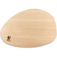 Kai Shun Hinoki Oval Cutting Board Size M, Schneidebrett Hinokiholz, 32 cm x 22 cm