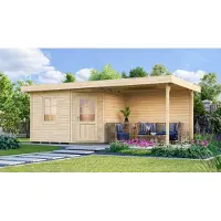Weka Saunahaus 28 mm SALO natur x B x T x H x 601 x 298 x 237