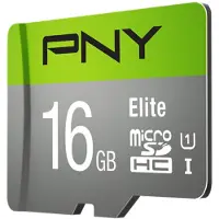 PNY Elite microSDHC 16GB, 16 GB, MicroSDHC, Klasse 10, UHS-I, 85 MB/s, Class 1 (U1)