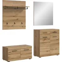 Xonox Scout Garderobenmöbel Set 4 Teile Eiche Nachbildung.