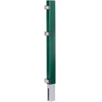 Alberts Zaunerhöhung Erhard | zur einfachen Erhöhung eines vorhandenen Doppelstabmattenzaunes | grün | Höhe 600 mm | für Pfosten 60 x 40 mm