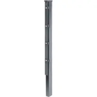Alberts 974701 Zaunpfosten mit Flacheisen, feuerverzinkt, anthrazit, Länge 2800 mm, 60 x 40 mm