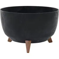 Siena Garden Pflanzgefäße OSLO STONE schwarz Betonoptik, 40 x 20,5 cm