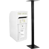 MonsterShop Royal Mail Post Box Gusseisen Säule ER Brief Wandhalterung Post Bodenständer