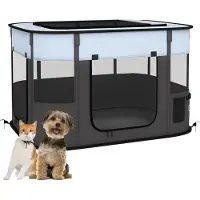 PawHut Welpenauslauf Welpenlaufstall faltbar Laufgitter für kleine Hunde und Kleintiere
