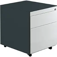 Mauser Schubladencontainer m.Rollen, 570x600, 1 Schub, 1 Hängereg., anthrazit/lichtgrau