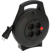 Brennenstuhl 1093900, 10 m, Drinnen, IP20, Schlagfest, Überhitzungsschutz, Kunststoff, Polyvinylchlorid (PVC), Schwarz