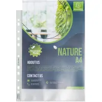Exacompta 5330E 10x Beutel mit 50 Prospekthüllen, genarbt, Recycling-PP 90, für A4, Forever - Transluzent