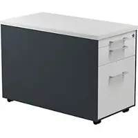 Mauser Schubladencontainer m.Rollen, 529x800mm, 1 Materialschub,anthrazitgr./lichtgrau