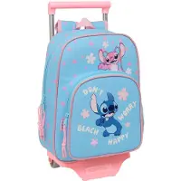 Disney Stitch Happy Rucksack Mit Rollen Blau Blau One Size