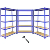 Monster Racking 3 Bay Garage Racking Regale/Schuppen Gewächshaus Regale 5 Tier 1200mm breit T-RAX