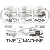 Retour Vers Le Futur Zurück In Die Zukunft Time Machine One Size White / Grey