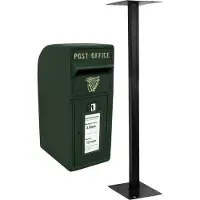 MonsterShop Royal Mail Post Box Gusseisen Säule ER Brief Wandhalterung Post Bodenständer
