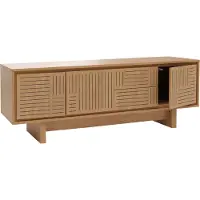 Mendler TV-Rack MCW-O34, TV-Board Fernsehtisch Lowboard Kommode, Schubladen Ablagen, Melamin 51,5x150x39,5cm Ulme natur