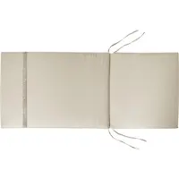 Beliani Auflagen 6er Set Taupe Stoff 106x50x5 cm mit Befestigungsbändern UV-Beständig Moderne Sitzauflage für Niederlehner Gartenstuhl