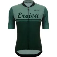 Santini Eroica Valle Kurzarm-radtrikot Grün 4XL Mann Grün 4XL
