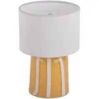 Leitmotiv - Tischleuchte Verano - Leuchtendes Gelb - 13.5x13.5x20cm Tischlampe - Nachttischlampe, Wohnzimmer, Schlafzimmer
