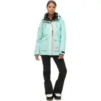 Superdry für Damen. WS110165A Skijacke Ultimate Rescue türkis (L), Sportlich, Schnee, Recyceltes Polyester, Nachhaltig