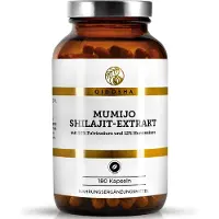 QIDOSHA Mumijo Shilajit Kapseln hochdosiert, Extrakt 10:1, Himalaya, 180 Kapseln