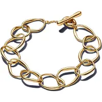 Pandora Essence Gold Plated Organically Shaped Link Bracelet 563864C00-2